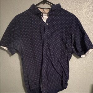 Craft Men's Dark Blue Geometric Shirt